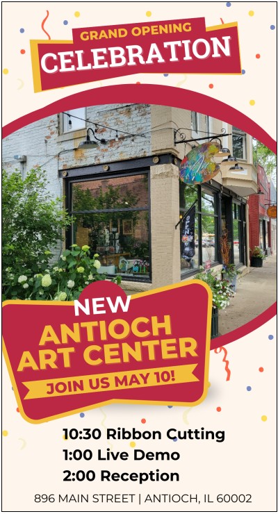Grand Opening Celebration - Antioch Art Center